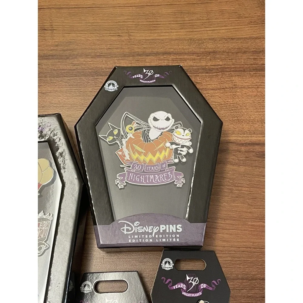 NEW Disney Nightmare Before Christmas 30th‎ Anniversary 6 Pin Jumbo Box Set LE